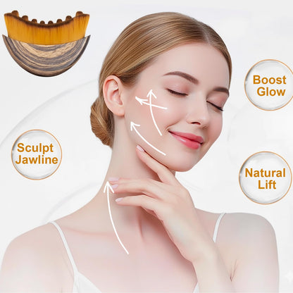 Stainless Steel Gua Sha Tool & Lymphatic Drainage Face Brush Set, TWPER Facial Massage Kit for Jawline Sculpting