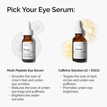 The Ordinary Multi-Peptide Eye Serum, Anti-Aging Formula for Crow’s Feet, Dark Circles & Puffiness, 0.5 Fl Oz