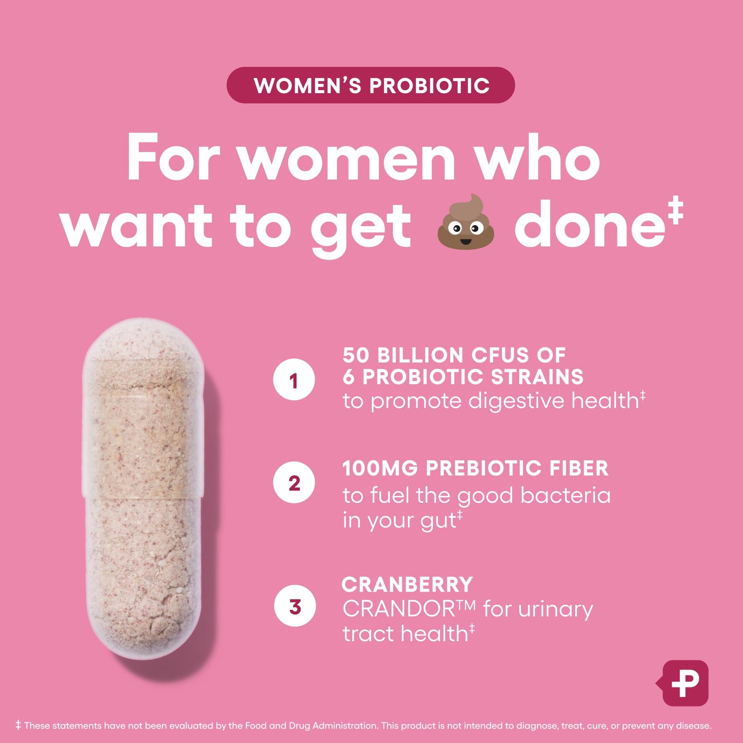 Physician's CHOICE Probiotics for Women - PH Balance, Digestive, UT, & Feminine Health - 50 Billion CFU - 6 Unique Strains for Her - Organic Prebiotics