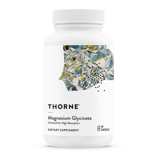 THORNE - Magnesium Glycinate - Supports Restful Sleep, Muscle Relaxation, Heart Health & Metabolism* - Chelated Magnesium Capsules - Third-Party Certified