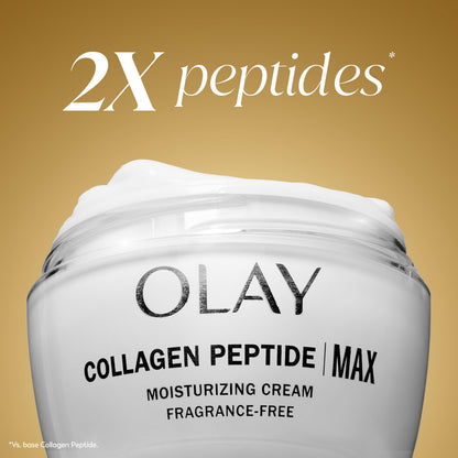 Olay Collagen Peptide Face Moisturizer, Firming Cream for Women, Fragrance-Free, Non-Greasy - Hydrating, Anti-Aging, Anti-Wrinkle