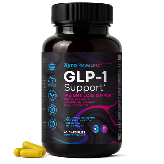 Xyro Research GLP-1 Support Weight Loss Supplement - Appetite Suppressant & Metabolism Booster to Support Natural Hunger Control Curb Cravings Burn Fat & Gut Wellness Xyro ResearchBuy Supplements Australia