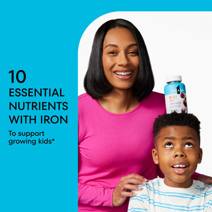 One A Day Kids Multivitamin with Iron Gummy, Vitamin D, Vitamin C, E, Zinc for Immune Support, Gummy Vitamins, Kids Multivitamin Gummies with Iron