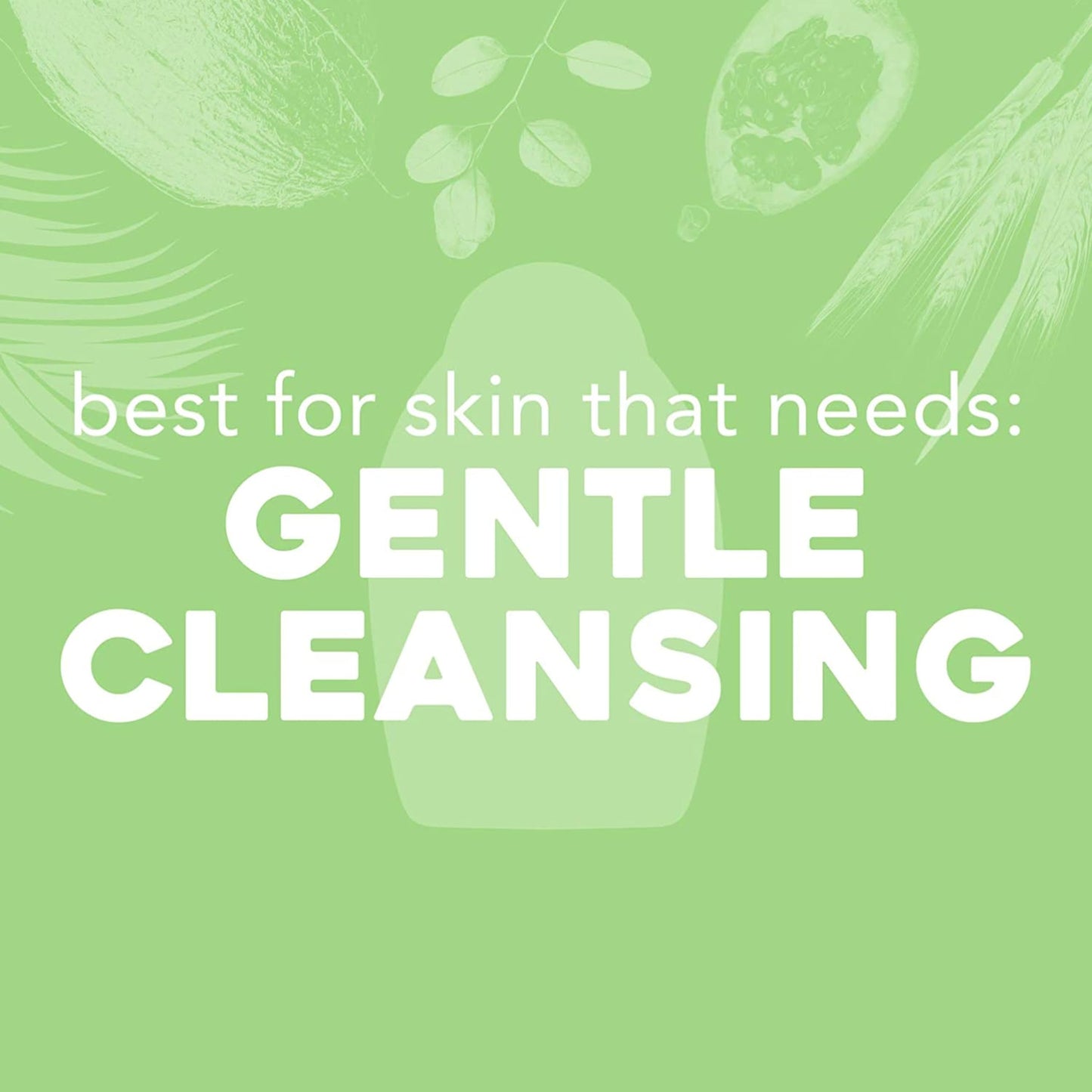 OGX Sensitive + Rose Water & Pink Sea Salt Exfoliating Body Scrub + Rose Quartz, Gentle Exfoliating Daily Body Wash Softens Skin