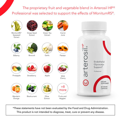 Calroy Health Sciences Arterosil HP Professional - Endothelial Glycocalyx Support - Heart Health Support - Artery Health Support - Circulation Support – MonitumRS® Rhamnan Sulfate - Monostroma Nitidum Calroy Health SciencesBuy Supplements Australia