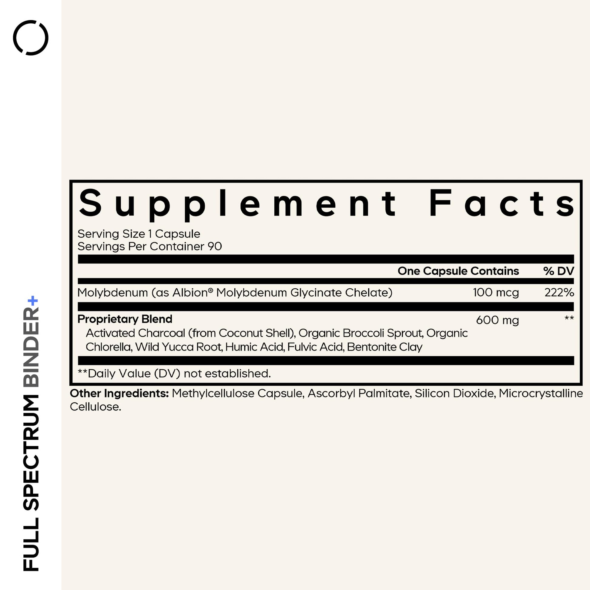 Codeage Binder + Systemic Binder Supplement - Activated Charcoal Pills, Bentonite Clay Mineral Powder, Fulvic & Humic Acids, Molybdenum, Carbon Forms - 90 Capsules CodeageBuy Supplements Australia