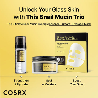 COSRX Snail Mucin 74% + Niacinamide 5% Dual Essence, Anti Aging Face Serum for Dull Skin, Sensitive Skin, Korean Skin Care, 2.70 fl.oz / 80ml