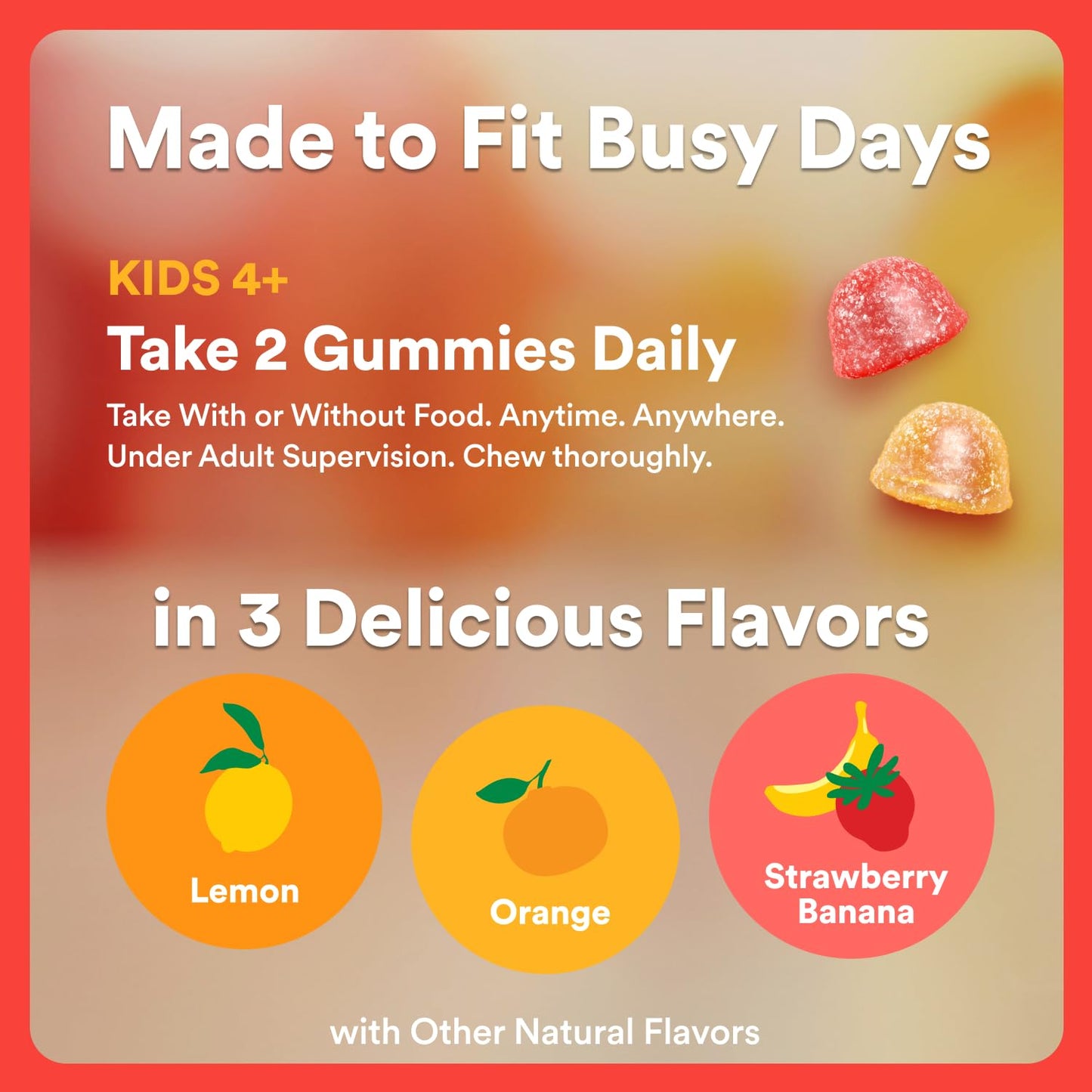 SmartyPants Kids Multivitamin Gummies with Omega 3 DHA/EPA, Vitamins D3, C, B12, B6, A, K, and Zinc, Gluten Free
