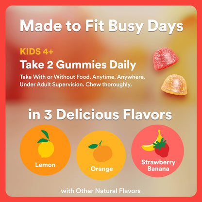 SmartyPants Kids Multivitamin Gummies with Omega 3 DHA/EPA, Vitamins D3, C, B12, B6, A, K, and Zinc, Gluten Free
