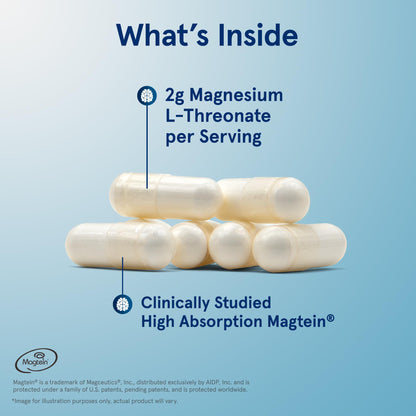 Jarrow Formulas Magnesium L-Threonate, MagMind Magtein Magnesium Supplement, Brain Supplements for Memory Support, 90 Veggie Capsules, Up to a 30 Day Supply Jarrow FormulasBuy Supplements Australia