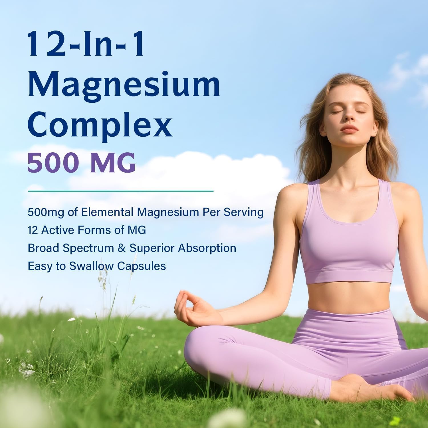 Innate Vitality 12-in-1 Magnesium Complex, 500 mg Elemental Mag, with Magnesium Glycinate Malate Taurate Aspartate & More, Non-GMO, for Nerves, Sleep, Heart, Energy, 120 Veg Caps Innate Vitality buy supplements Au