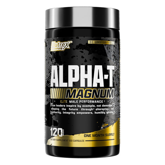 Nutrex Research Alpha-T Magnum Testosterone Support for Men | Anabolic Supplement with Tongkat Ali, Fadogia Agrestis, Shilajit and Ashwagandha | Muscle Builder for Strength, Growth & Hormone Balance Nutrex ResearchBuy Supplements Australia