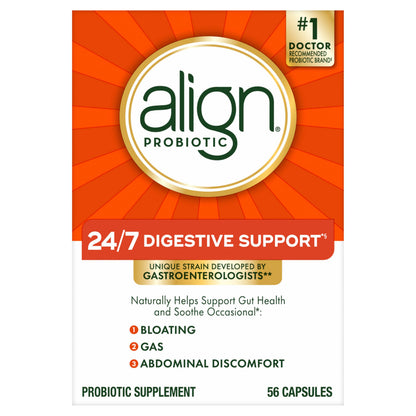 Align Probiotic, 24/7 Digestive Support, Probiotics for Women and Men, Probiotics for Digestive Health, Men and Womens Probiotic Capsules Help Relieve