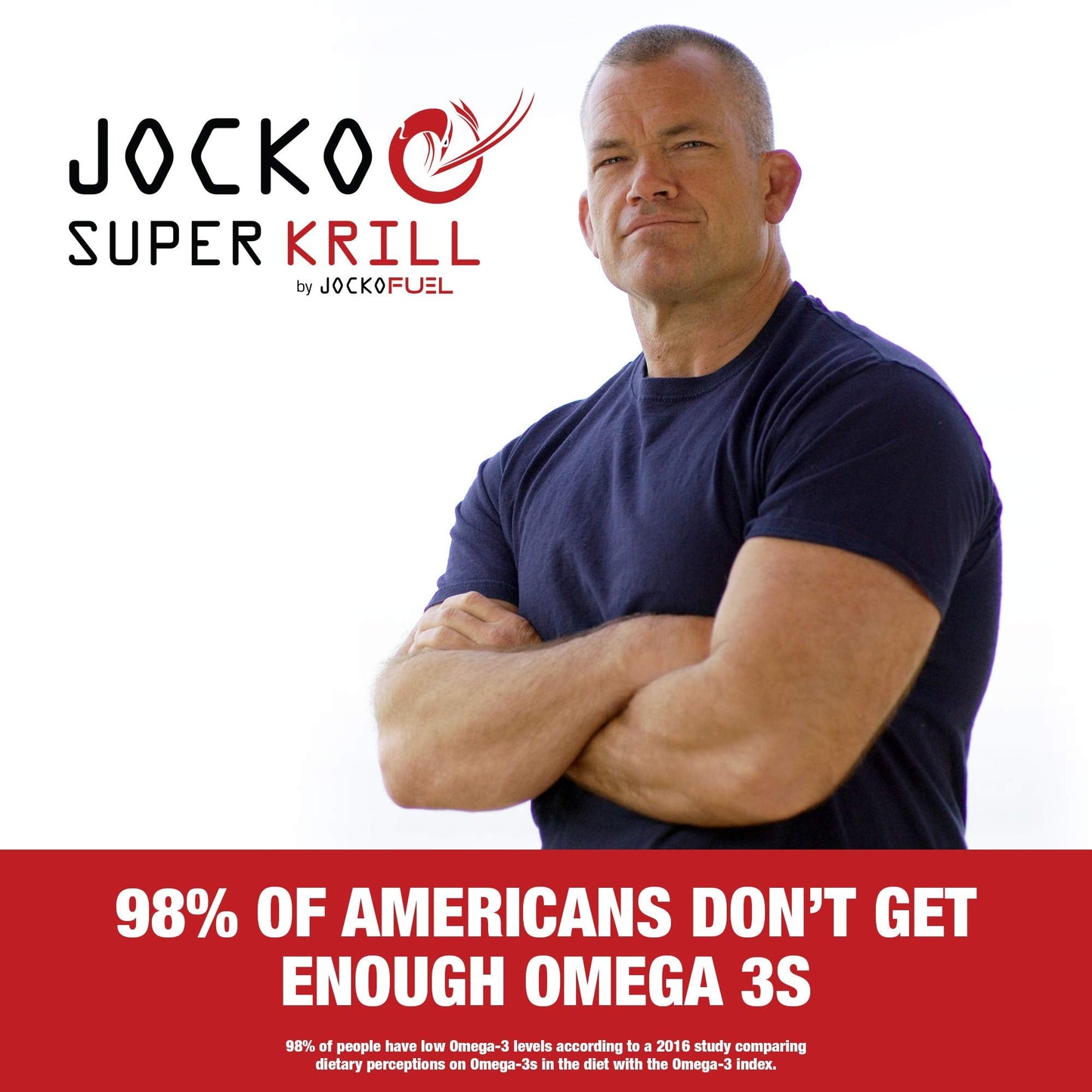 Jocko Fuel Antarctic Krill Oil Omega 3 Fatty Acid Supplements DHA & EPA - 1000mg Softgels - Supports Joints, Mobility
