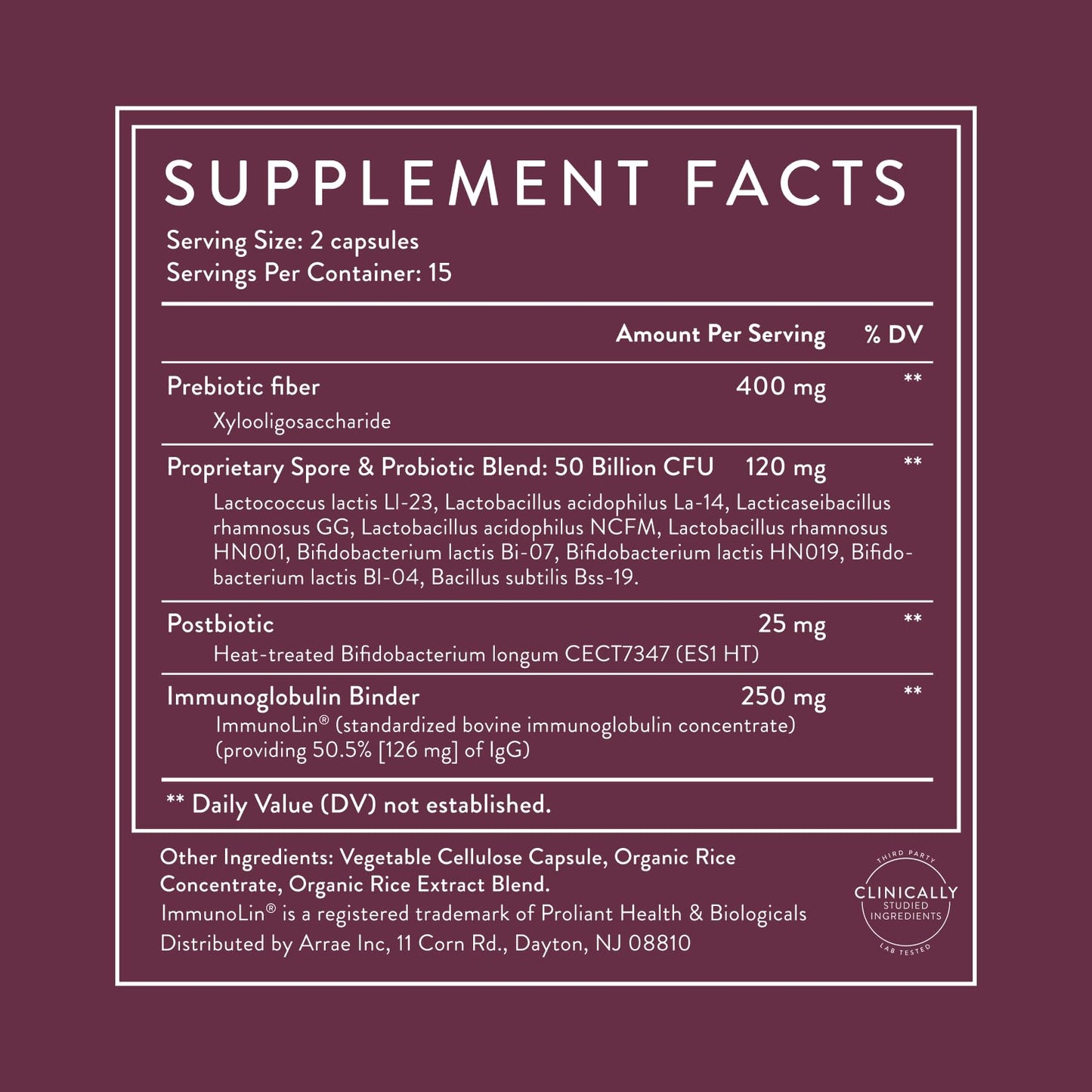 Arrae Tribiotic, Probiotics for Women, Support for Vaginal pH Balance, Gut, Immune, and Feminine Health, Prebiotics, Probiotics, Postbiotics, 30 Count