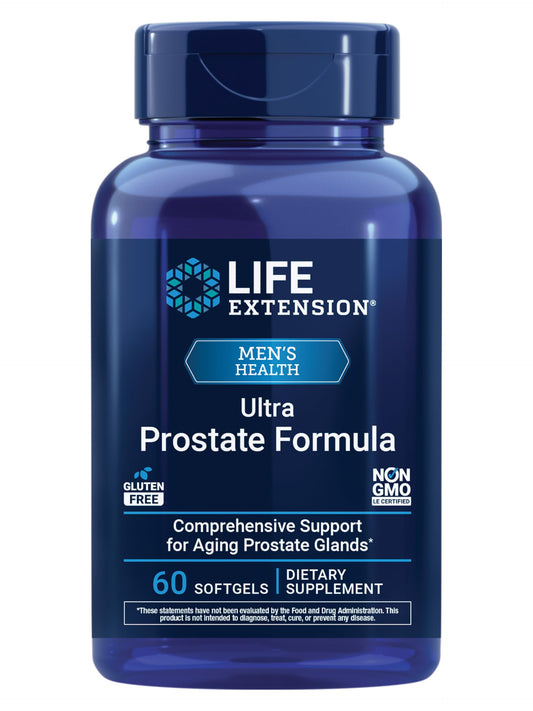 Life Extension Ultra Prostate Formula, Saw Palmetto for Men, pygeum, stinging Nettle Root, lycopene, Prostate Health, Urination Flow