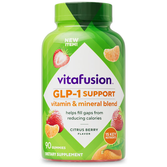 vitafusion GLP-1 Support Multivitamin, Vitamin and Mineral Blend, 15 Essential Nutrients, Citrus Berry Flavor, 90 Count, 45 Day Supply  VitafusionBuy Supplements Australia
