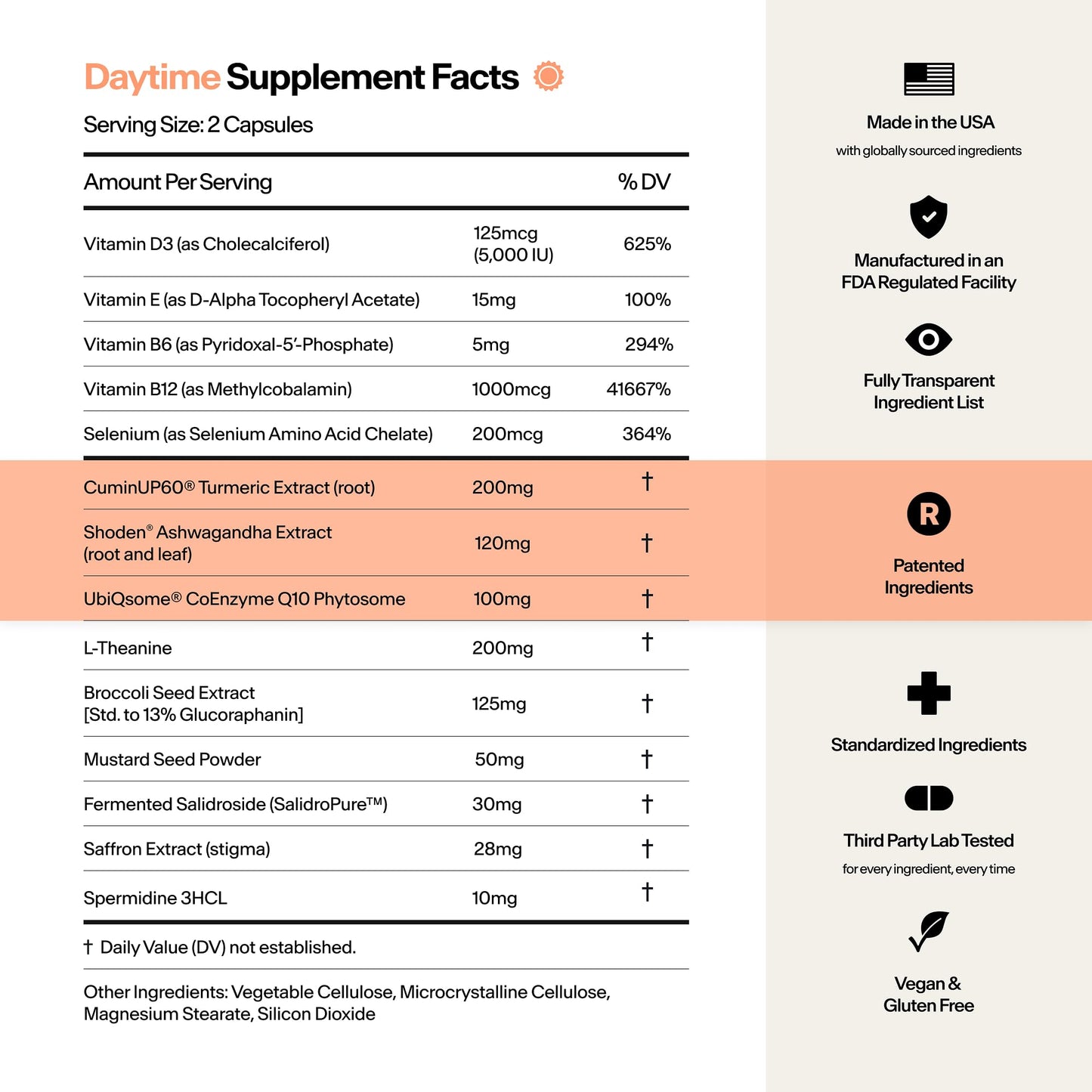 Stasis Daytime Energy & Focus Supplement for Men & Women with Vitamin D3, L Theanine, Ashwagandha & CoQ10, Cognitive Support Capsules for Morning Routines, Vegan, Non GMO, 25 Servings, 1 Month Supply STASISBuy Supplements Australia