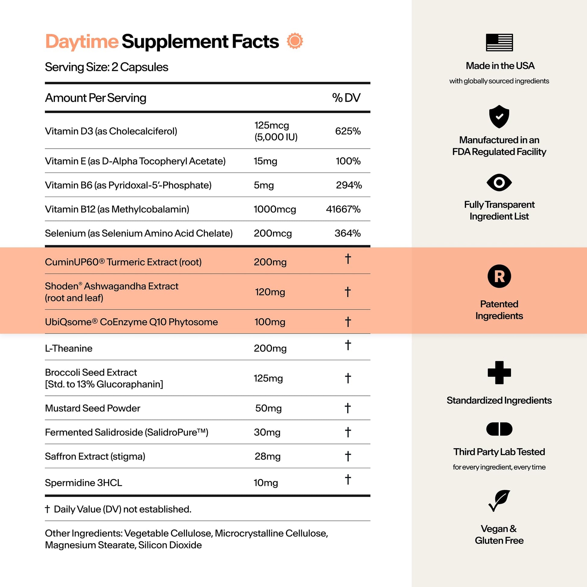 Stasis Daytime Energy & Focus Supplement for Men & Women with Vitamin D3, L Theanine, Ashwagandha & CoQ10, Cognitive Support Capsules for Morning Routines, Vegan, Non GMO, 25 Servings, 1 Month Supply STASISBuy Supplements Australia