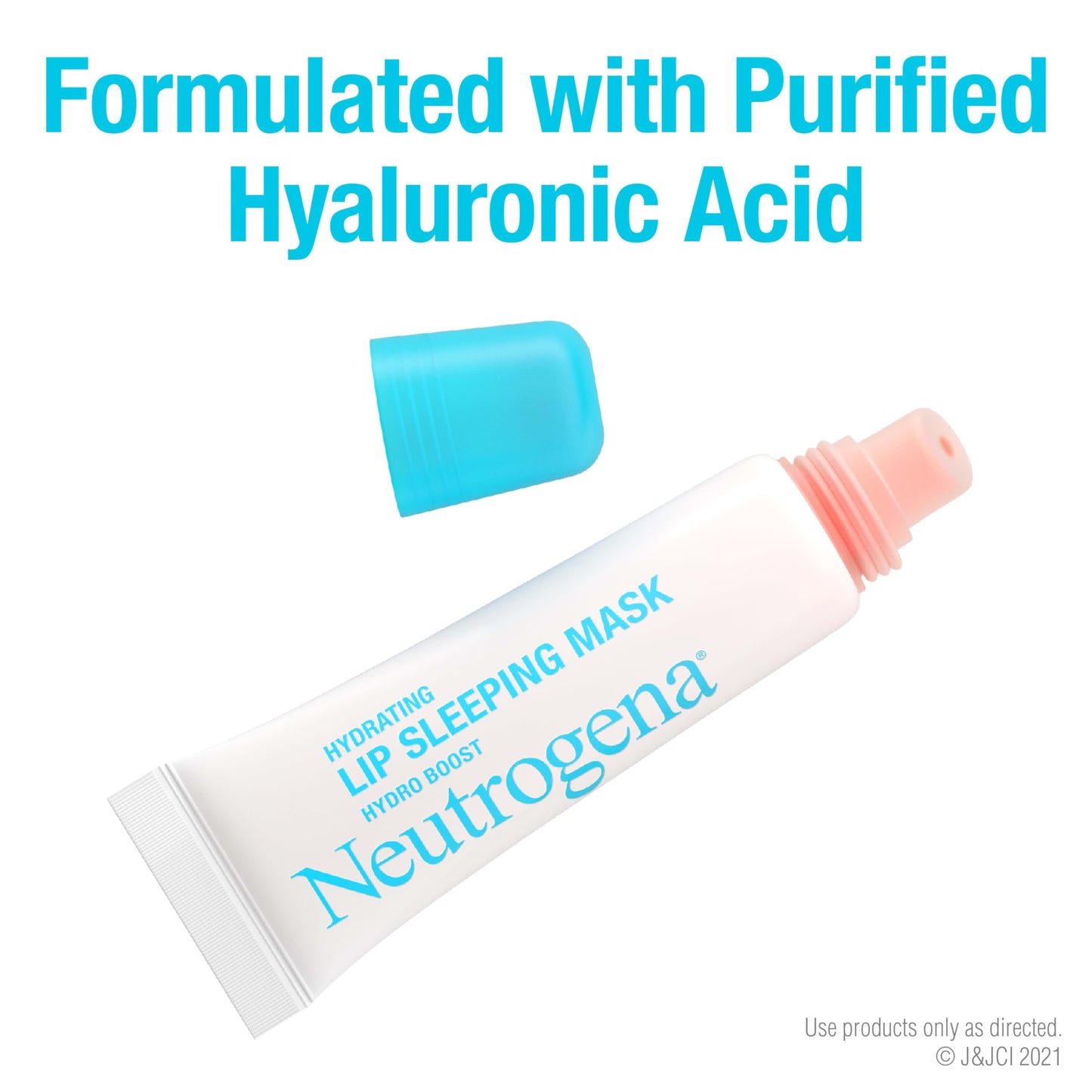Neutrogena Hydro Boost Hydrating Lip Sleeping Mask with Hyaluronic Acid, Clear Overnight and Daily Moisturizing Treatment
