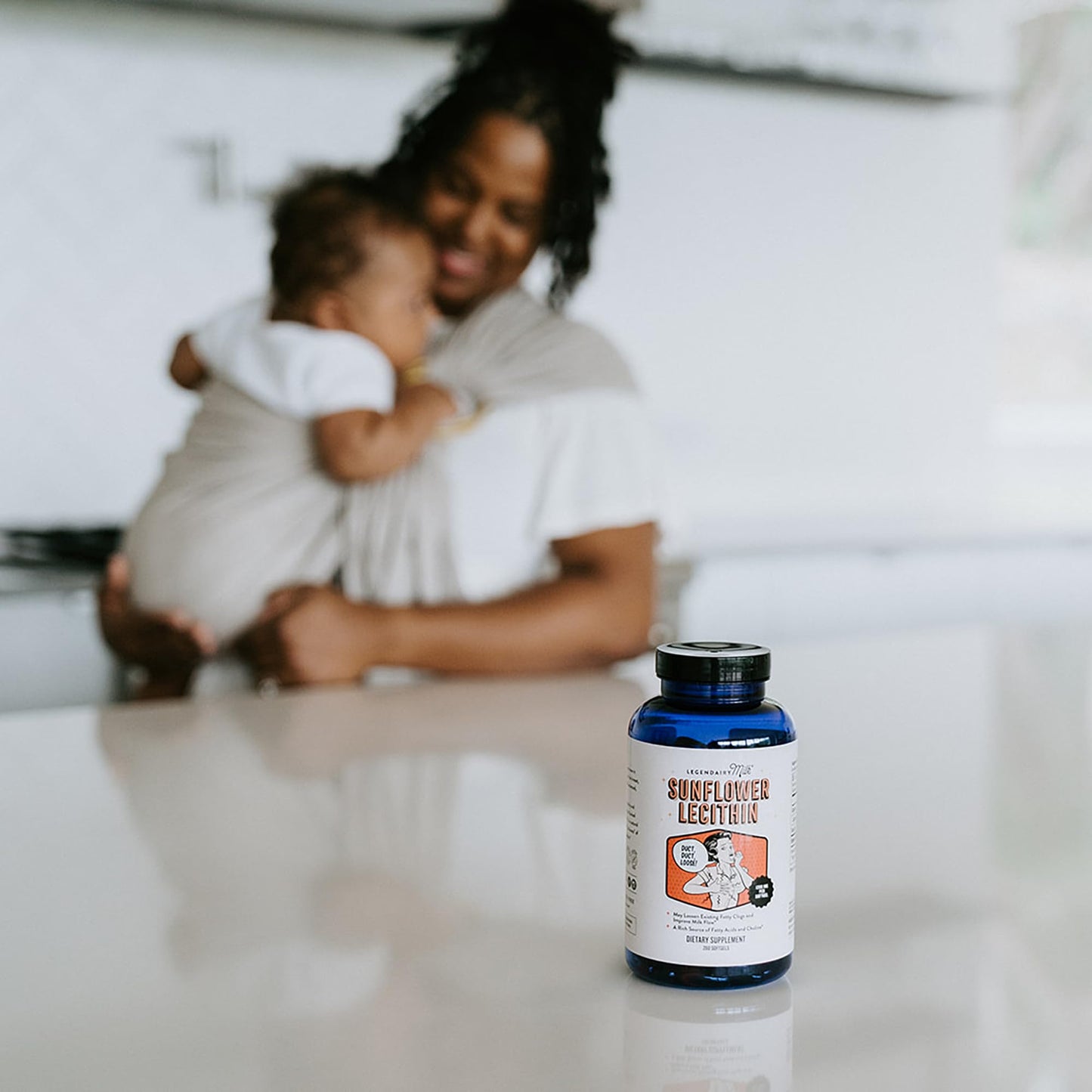 Legendairy Milk Sunflower Lecithin 1200mg, Lactation Support, Sunflower Lecithin Supplement for Clogged Milk Ducts