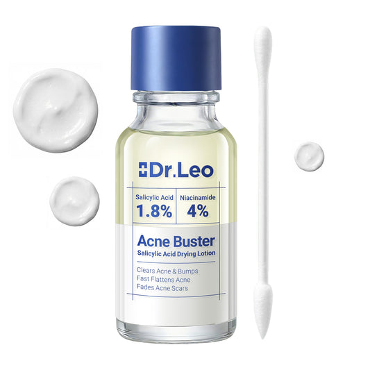 Dr.Leo 1.8% Salicylic Acid Spot Serum, Acne Treatment for Acne-Prone Sensitive Skin | Niacinamide, Fast Pimple Relief, Fades Acne Marks