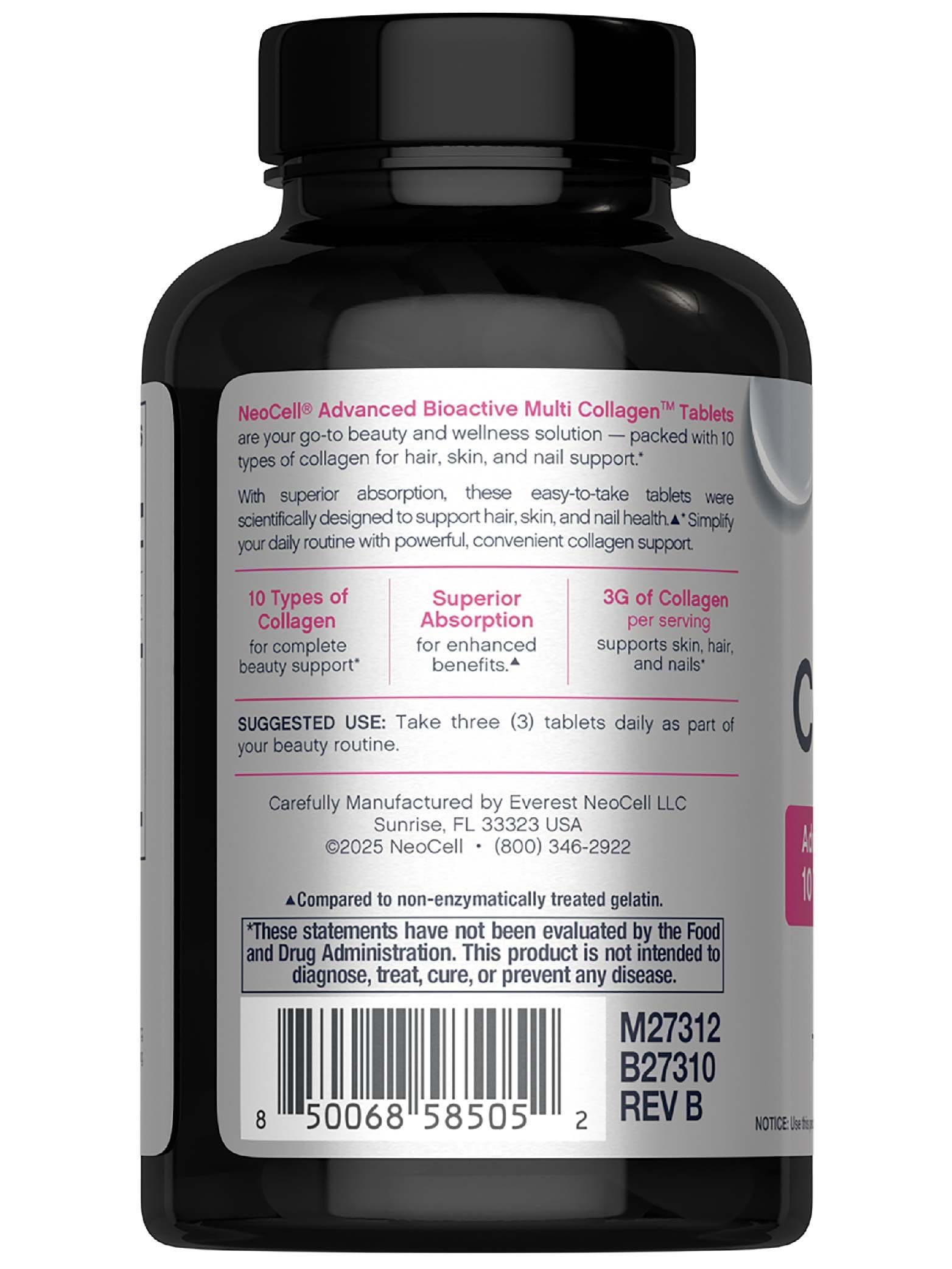 NeoCell Super Multi Collagen Peptides | 120 Tablets | 10 Types of Collagen | Skin, Hair and Nails | Beauty Supplement | For Men and Women NeoCell buy supplements Au