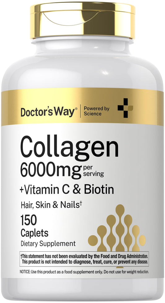 Doctor's Way Collagen Complex | 150 Caplets | with Vitamin C and Biotin | Non-GMO, Gluten Free Supplement Doctor's Way buy supplements Au