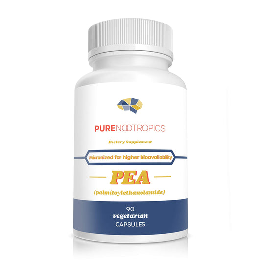 Pure Nootropics - Palmitoylethanolamide (Micronized Pea) 400 mg Capsules | 90 Veg Caps Value Pack | Supports Relief from Occasional Discomfort | Supports Immune System Pure NootropicsBuy Supplements Australia