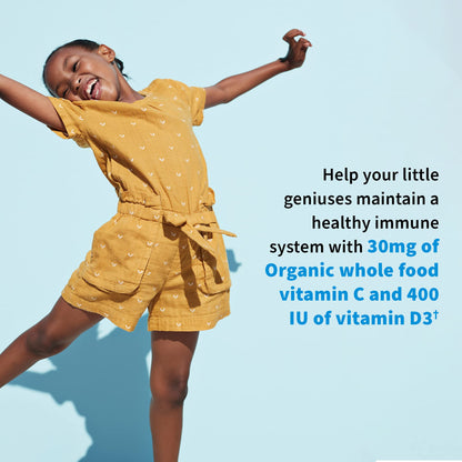 Garden of Life Dr. Formulated Probiotics Organic Kids+ plus Vitamin C & D - Berry Cherry - Gluten, Dairy & Soy Free Immune & Digestive Health Supplement