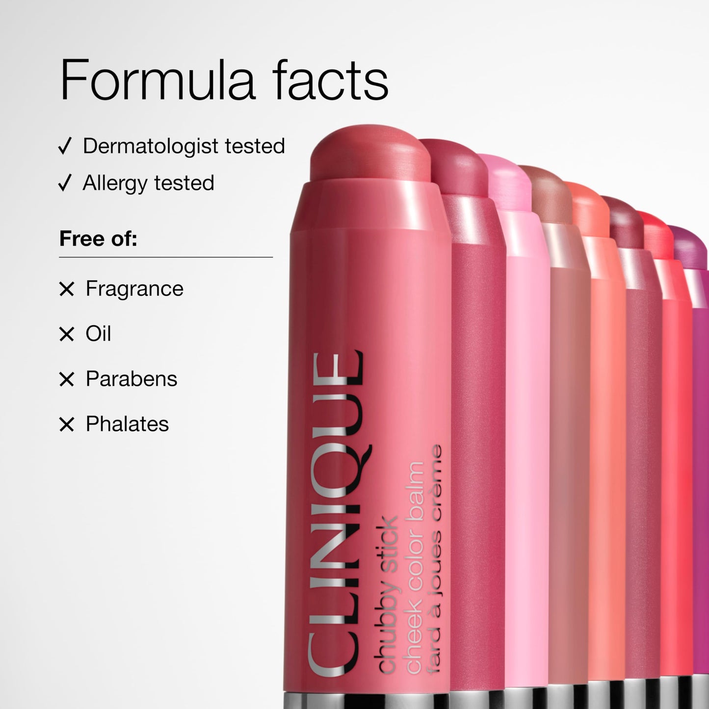 Clinique Chubby Cream Blush Stick Cheek Colour Balm | Blush For Cheeks | Long Lasting + Buildable | Create A Healthy Looking Glow