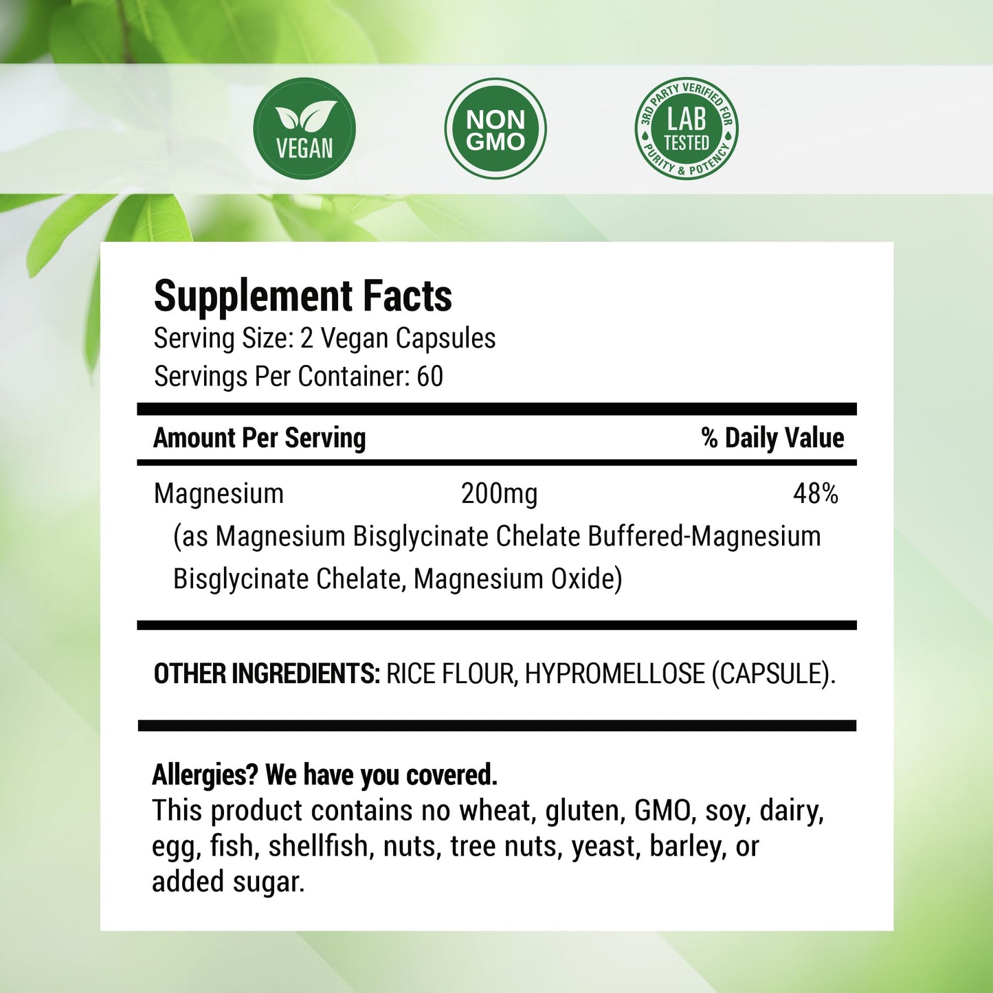 Nested Naturals Magnesium Glycinate Chelate - 200mg Chelated Magnesium Supplement for Muscle Cramps, Relaxation, & Sleep Support - 100% Albion TRACCS Buffered Magnesium Glycinate - 120 Vegan Capsules Nested NaturalsBuy Supplements Australia