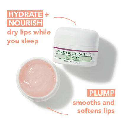 Mario Badescu Lip Mask with Acai and Vanilla for All Skin Types, Overnight Lip Treatment Enriched With Skin Softening Coconut Oil and Hydrating Shea Butter, 0.5 Ounces Mario BadescuBuy Supplements Australia