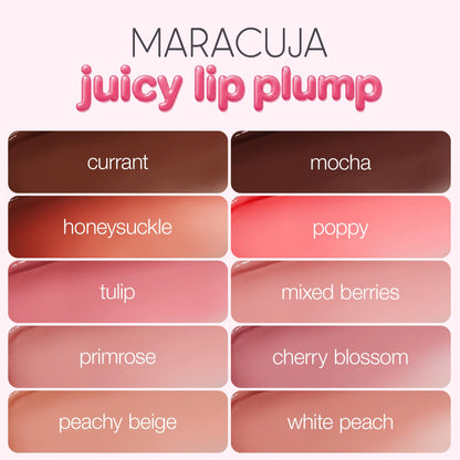tarte maracuja juicy lip plump – Hydrating & Volumizing Lip Plumper Gloss Balm with Nourishing Hyaluronic Acid, Plumps & Moisturizes, Vegan & Cruelty-Free, full size, poppy