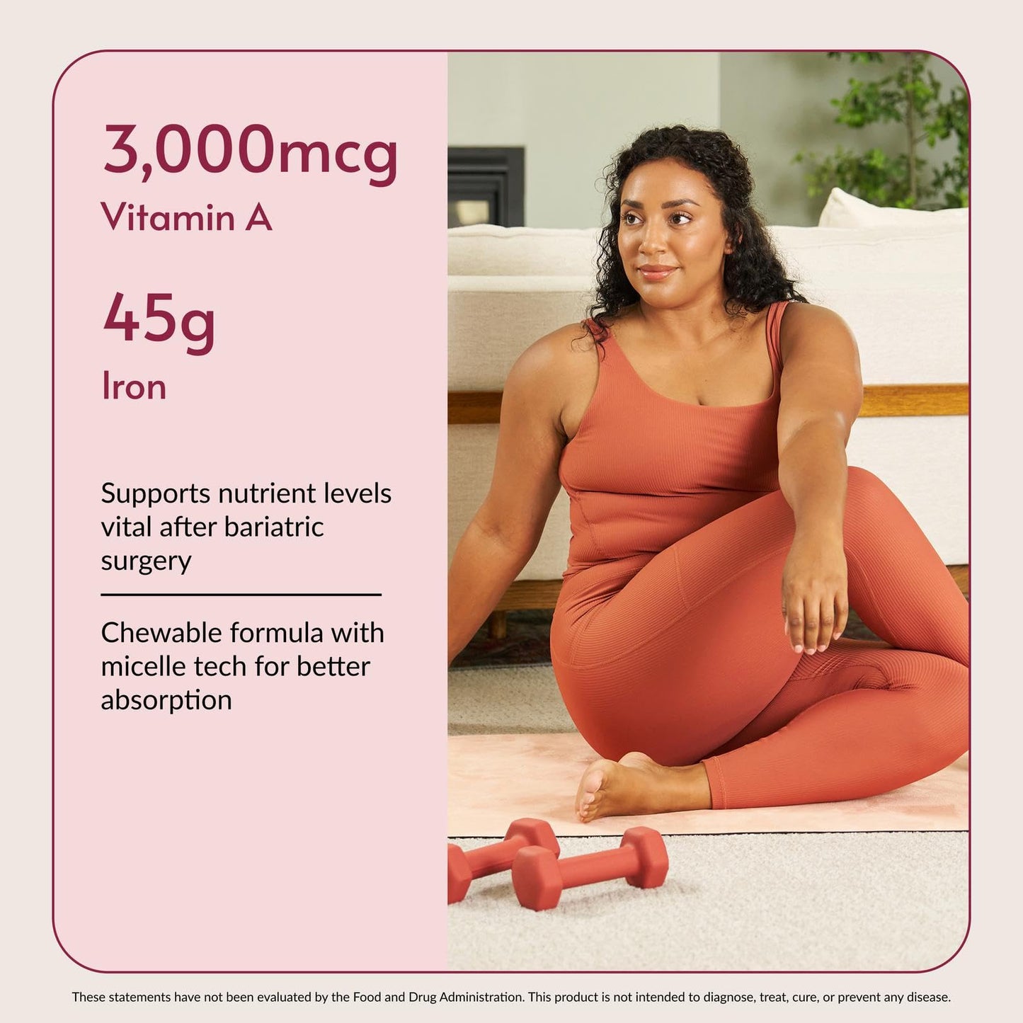 Bariatric Advantage Chewable Advanced Multi EA - High Potency Daily Multivitamin with Iron for Bariatric Surgery Patients