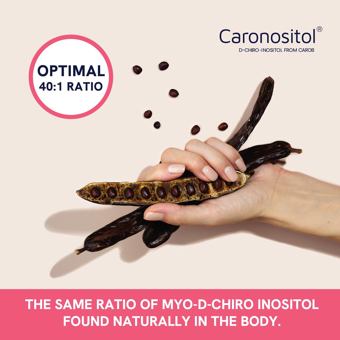 Myo-Inositol & D-Chiro Inositol for Hormone Balance for Women | Fertility, Ovarian Health & Cycle Support | Ideal 40:1 Ratio, Myoinositol 2000mg & D Chiro 50mg