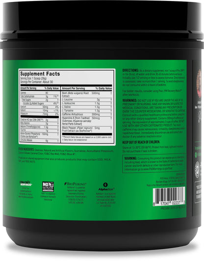 JYM Supplement Science Pre JYM Black Cherry Pre Workout Powder for Men & Women, BCAAs, Nootropics, Creatine HCI, Citrulline, Beta-Alanine, Betaine, Taurine, Huperzine, 30 Servings