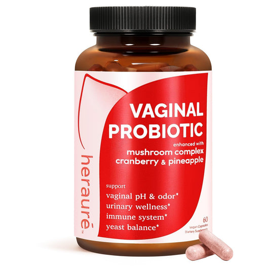 HerAure Vaginal Probiotics for Women - pH Balance, Healthy Vaginal Odor, Vaginal Flora, Yeast Balance, Women Probiotics and Prebiotics, Immune Support