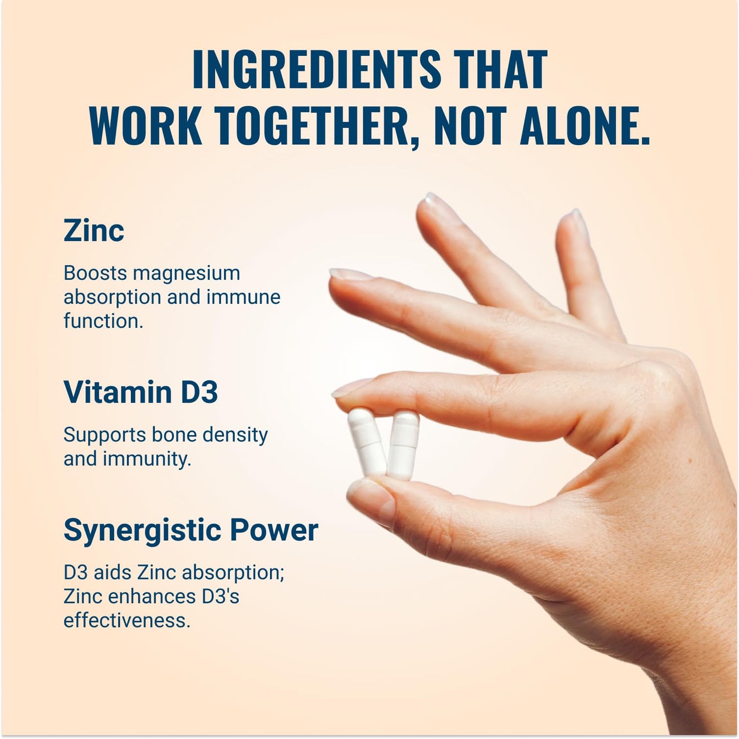 Live Conscious Magwell Magnesium Zinc & Vitamin D3 - Magnesium Glycinate, Malate, & Citrate - Triple Supplement for Women & Men - for Sleep, Bone, Heart, Immune Support - 120 Caps Live ConsciousBuy Supplements Australia