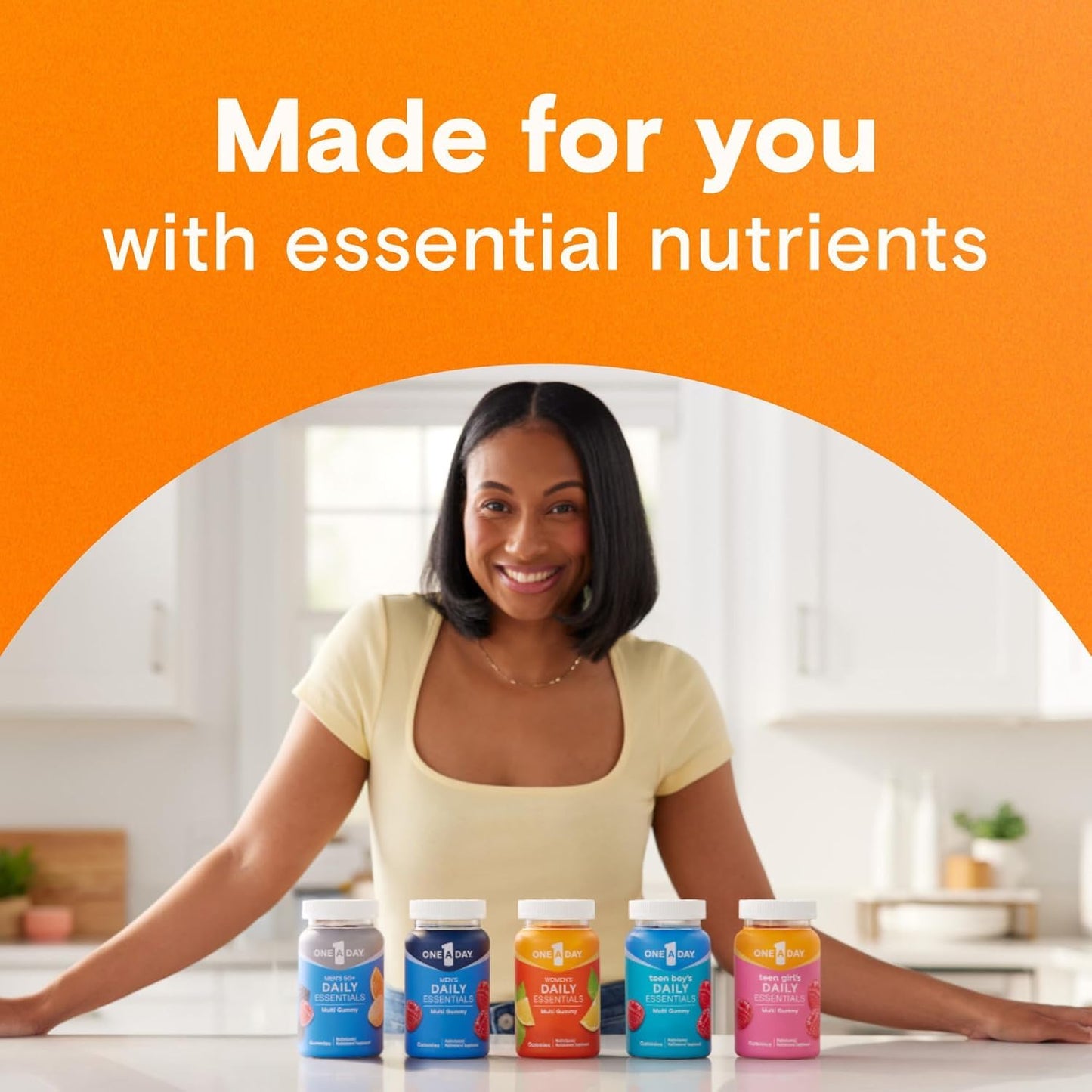 One A Day Men’s Daily Essentials Multivitamin Gummies, Multivitamin for Men, Bone Health, Zinc, Raspberry Natural Flavor, 120 Gummies