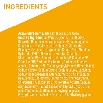 CeraVe 100% Mineral Sunscreen SPF 50, Face sunscreen With Zinc Oxide & Titanium Dioxid