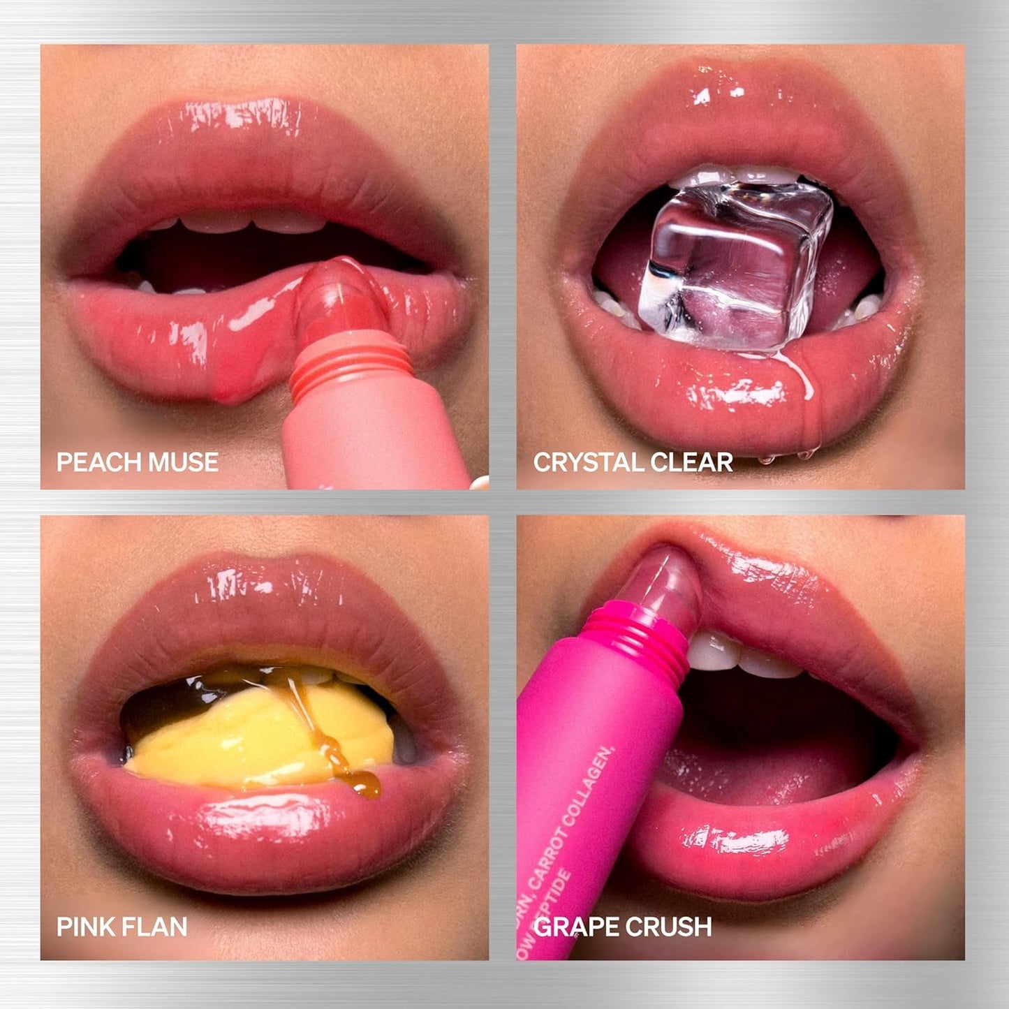 KNEMO LipLock Jelly Serum for Dry Lips, Long-Lasting, Hydrating, Plumping, Glossy Mask with Rose PDRN, Carrot Collagen, Pillow Peptide, Moisturizing Tinted Lip Balm. (Crystal Clear) KNEMOBuy Supplements Australia