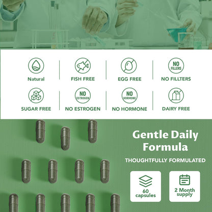 MEGNETA Body Deodorizing Supplement, Natural Internal Odor Control Pills for Men & Women, Chlorophyll Capsules for Skin, Breath and Gut Health (60 Capsules)