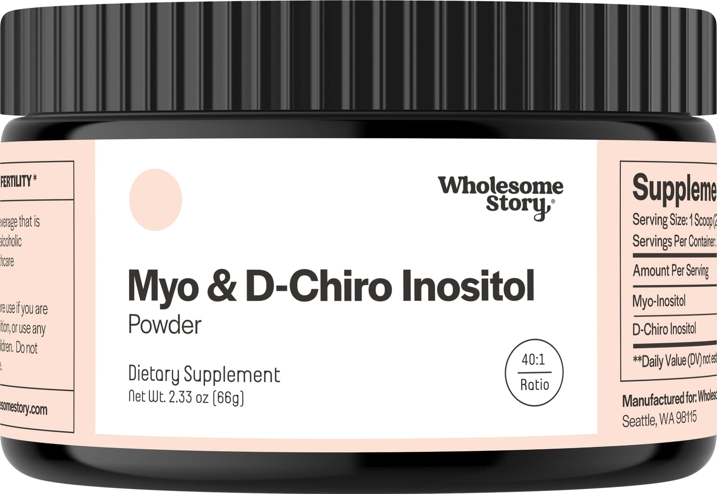 Myo-Inositol & D-Chiro Inositol Supplement Powder for Women | Hormonal Balance & Healthy Ovarian Function Support
