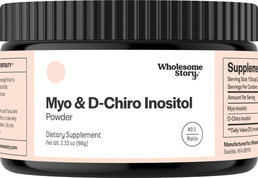 Myo-Inositol & D-Chiro Inositol Supplement Powder for Women | Hormonal Balance & Healthy Ovarian Function Support