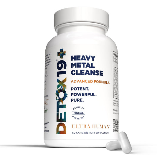 Ultra Human Daily Wellness Support – Heavy Metal Detox Cleanse, with Zeolite, Shilajit, Organic Chlorella & Spirulina, NAC & Alpha Lipoic. Supports Daily Detox, Cognition, Immune System -(Made in USA) Ultra HumanBuy Supplements Australia