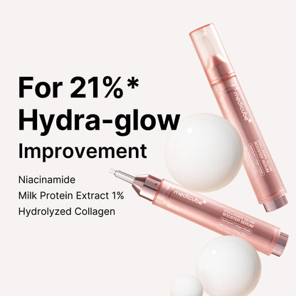 medicube Milky Collagen Double Glow Lock Duo: Collagen Glazed Milky Wrapping Mask and Booster Serum | 130DaCollagen, Niacinamide, Glutathione for Plumped, Radiant Glass Skin medicubeBuy Supplements Australia