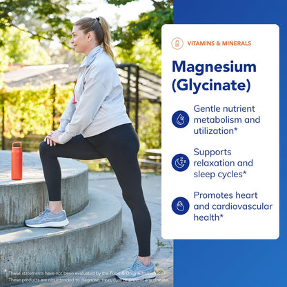 Pure Encapsulations Magnesium (Glycinate) - Supplement to Support Stress Relief, Sleep, Heart Health, Nerves, Muscles, and Metabolism