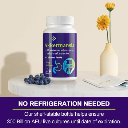 Wedkoup 300 Billion AFU Akkermansia Probiotic for Women & Men, Akkermansia Muciniphila for More Akkermansia Production, Digestive, Gut & Immune, Gut Digestive Lining Function, 240 Count