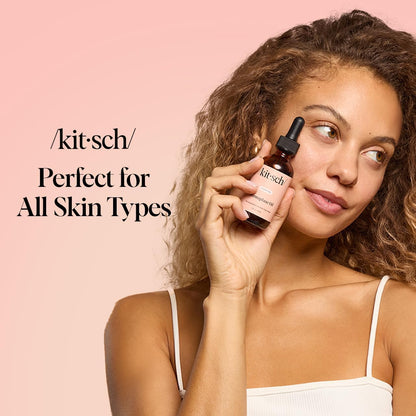 Kitsch Dermaplane Face Oil with Jojoba & Argan Oil – Hydrating Facial Formula for Dermaplaning Tool, Gua Sha & Razor Use